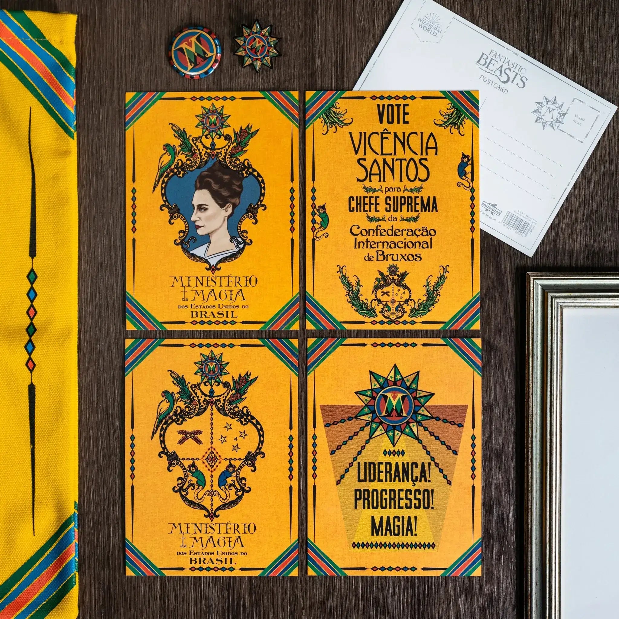 Fantastic Beasts Vincência Santos Election Poster Postcard - Olleke Wizarding Shop Amsterdam