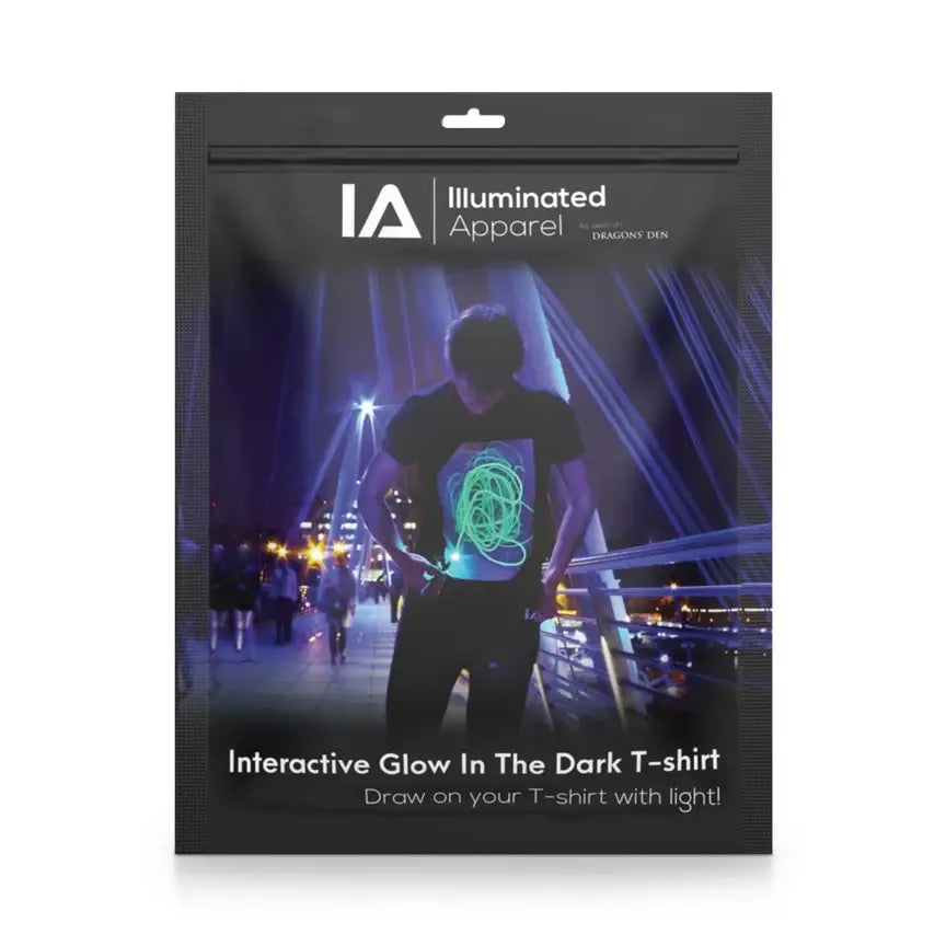 Interact Glow T-Shirts - Black/Green - Olleke Wizarding Shop Amsterdam