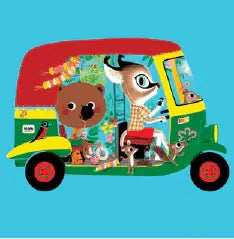 Tuktuk Mouk Blank greeting card - Olleke Wizarding Shop Amsterdam Brugge London
