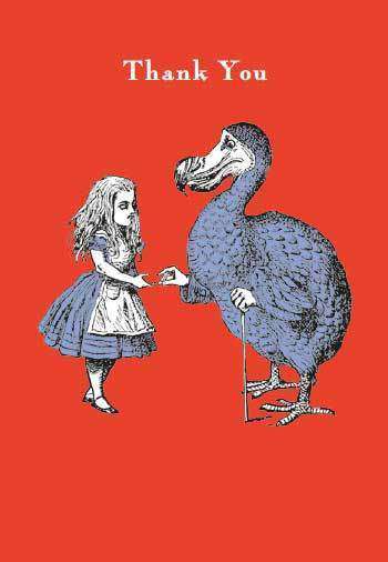 Thank You Alice Greeting Card - Olleke Wizarding Shop Amsterdam Brugge London