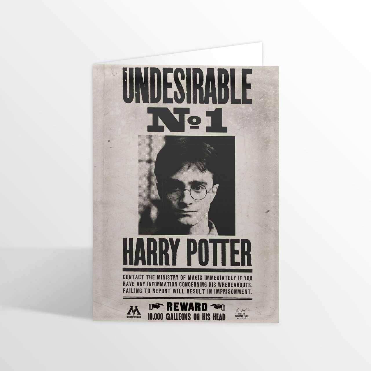 Undesirable No.1 Lenticular Notecard - Olleke Wizarding Shop Amsterdam Brugge London