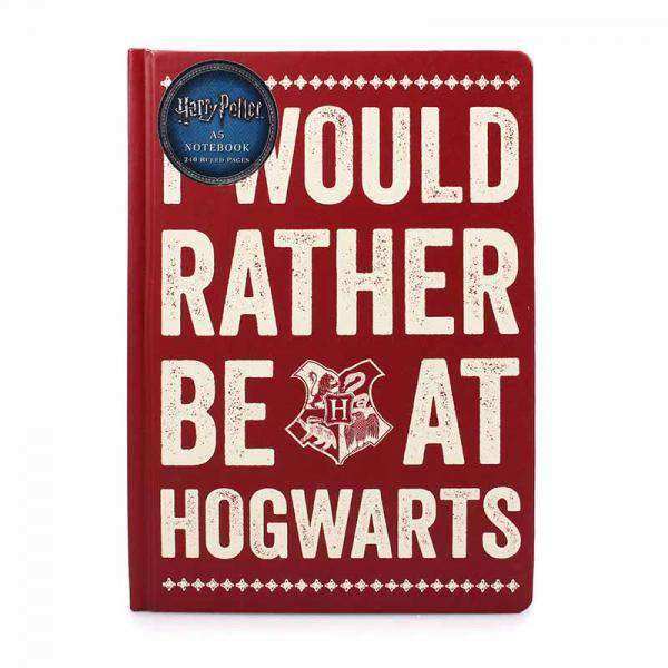 Harry Potter A5 Notebook - Rather Be At Hogwarts - Olleke Wizarding Shop Amsterdam Brugge London