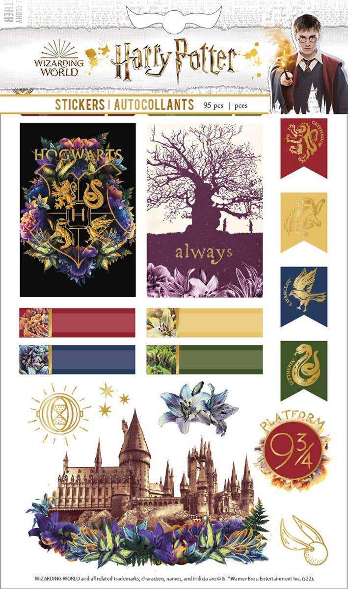 Harry Potter Planner stickers - Flowers Hogwarts - Olleke Wizarding Shop Amsterdam