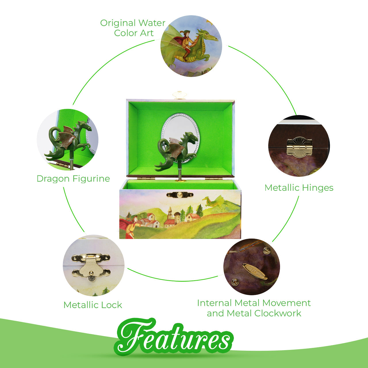 Dragon Jewelry Box - Olleke Wizarding Shop Amsterdam