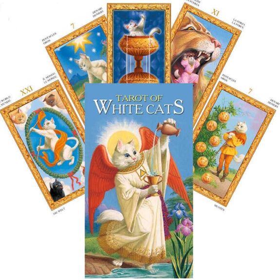 Tarot Of White Cats - Olleke Wizarding Shop Amsterdam