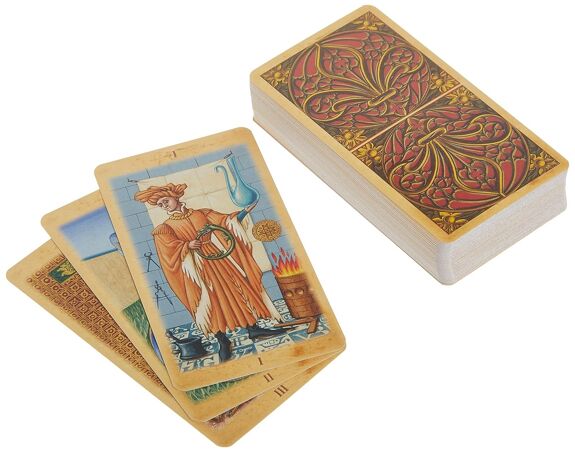 Medieval Tarot: 78 Full Colour Tarot Cards and Instructions - Olleke Wizarding Shop Amsterdam