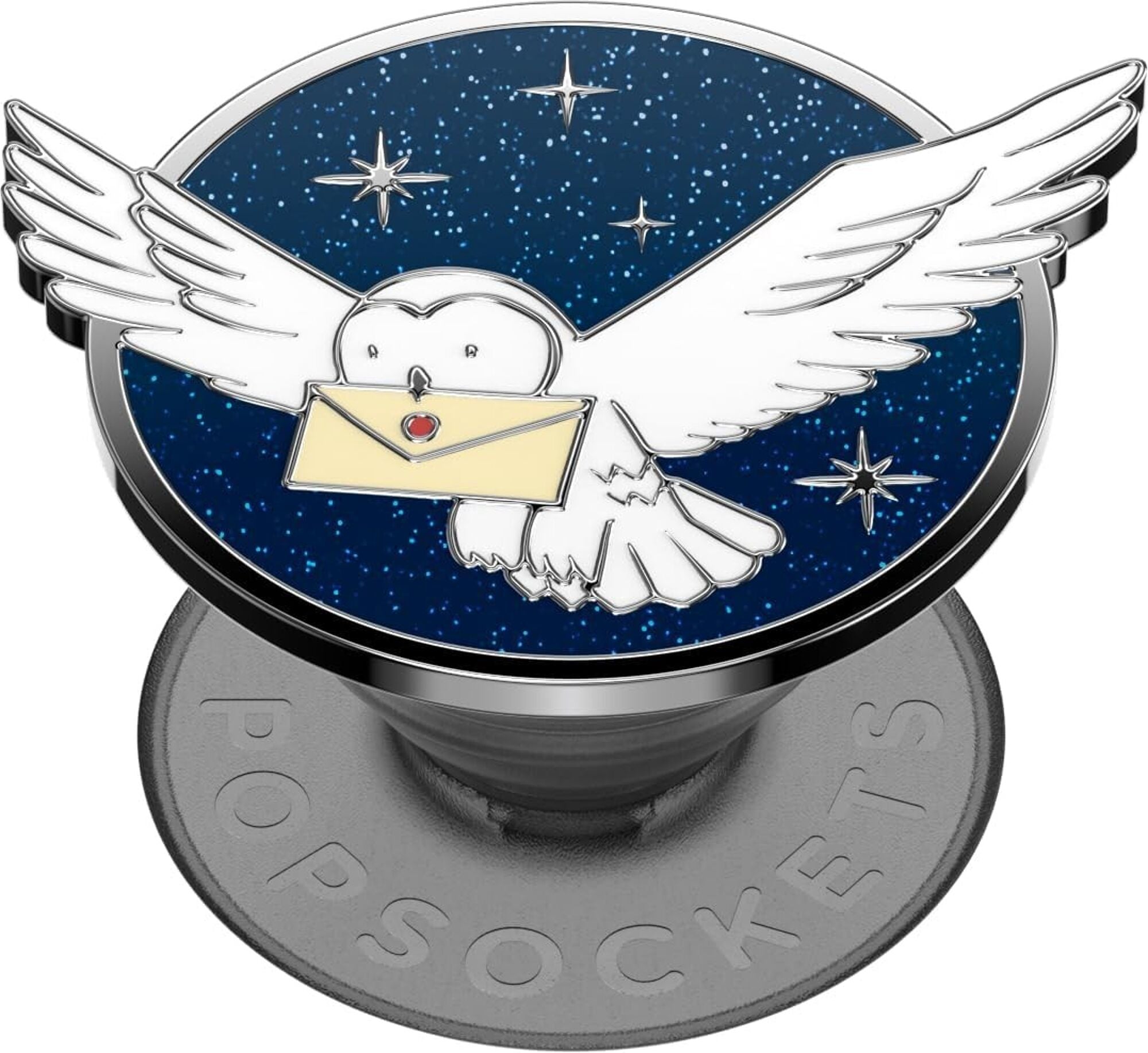 Harry Potter PopGrip Enamel Hedwig - Olleke Wizarding Shop Amsterdam