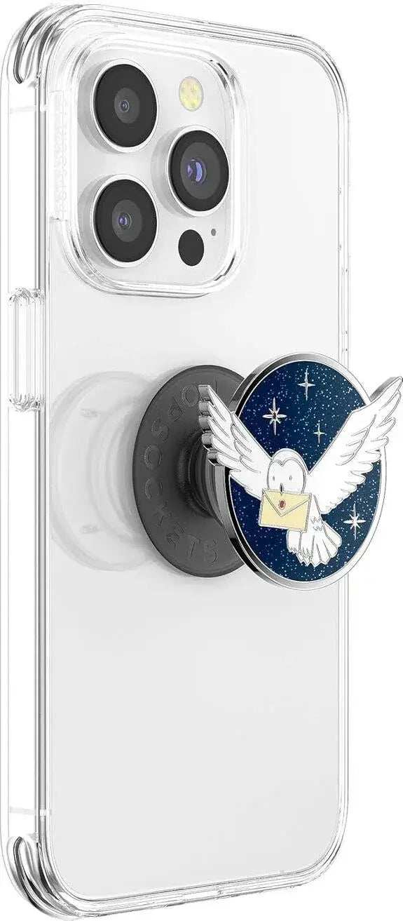 Harry Potter PopGrip Enamel Hedwig - Olleke Wizarding Shop Amsterdam