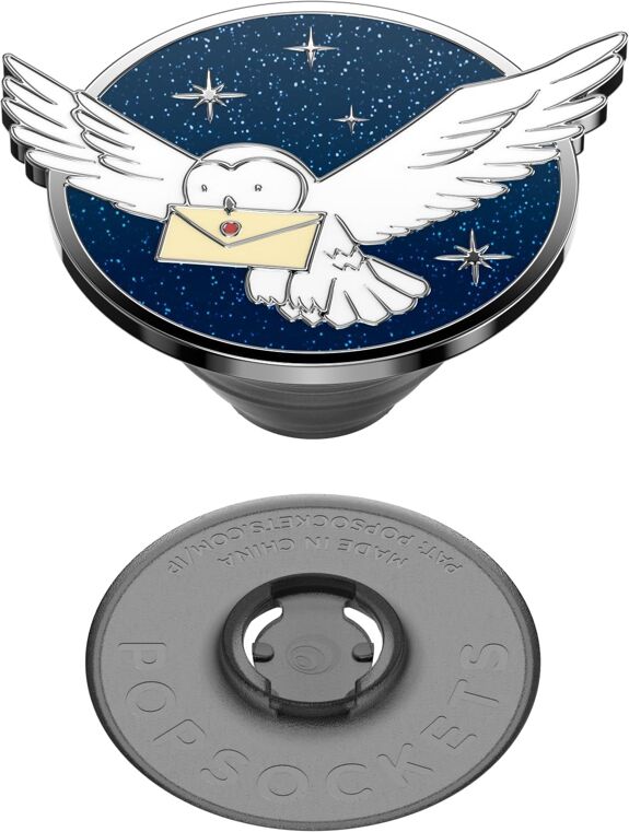 Harry Potter PopGrip Enamel Hedwig - Olleke Wizarding Shop Amsterdam