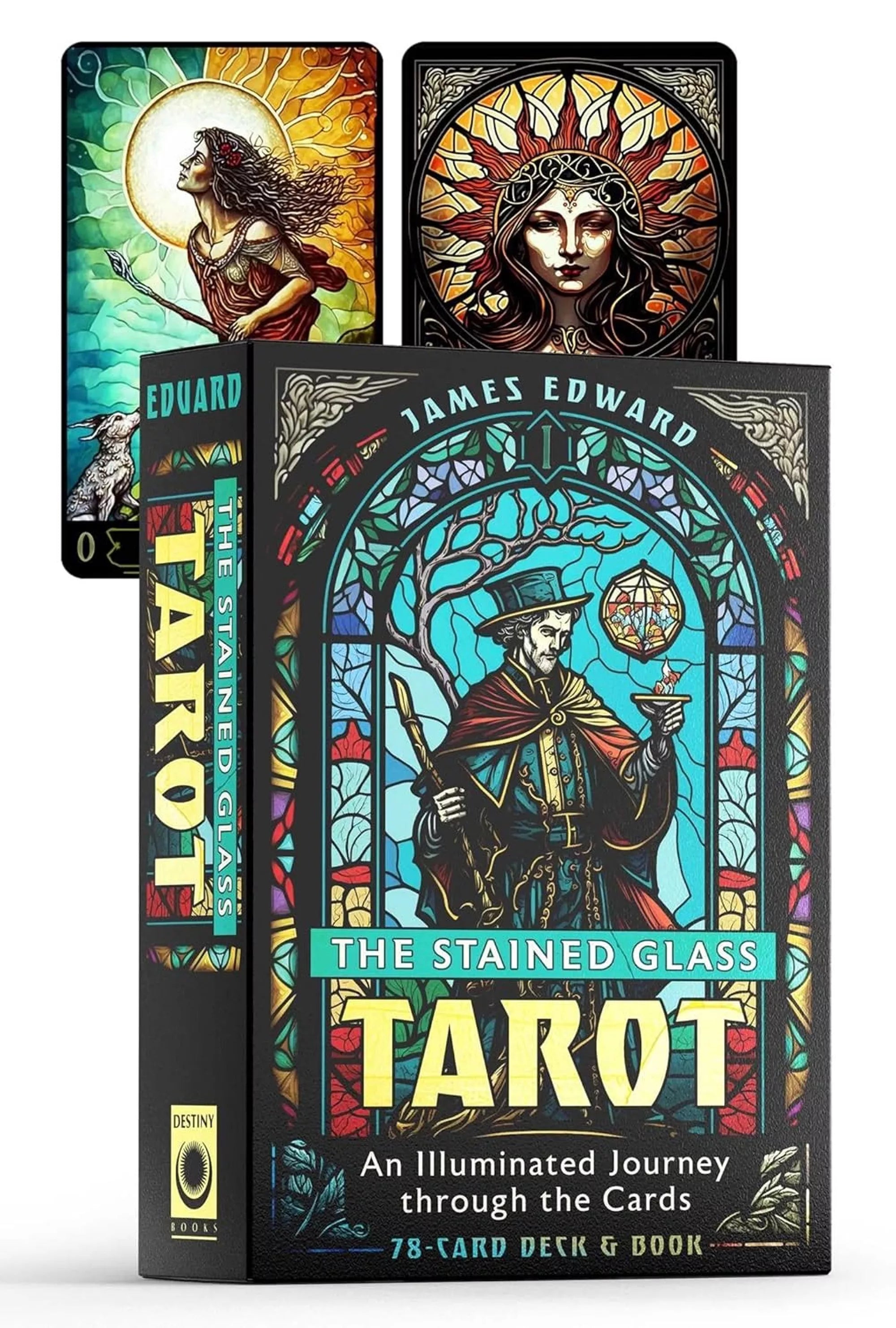 The Stained Glass Tarot Cards - Olleke Wizarding Shop Amsterdam