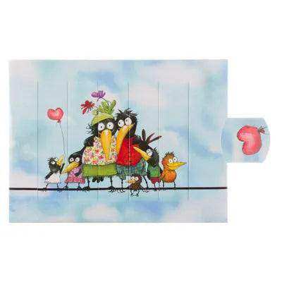 Bird Marriage slide card - Olleke Wizarding Shop Amsterdam Brugge London