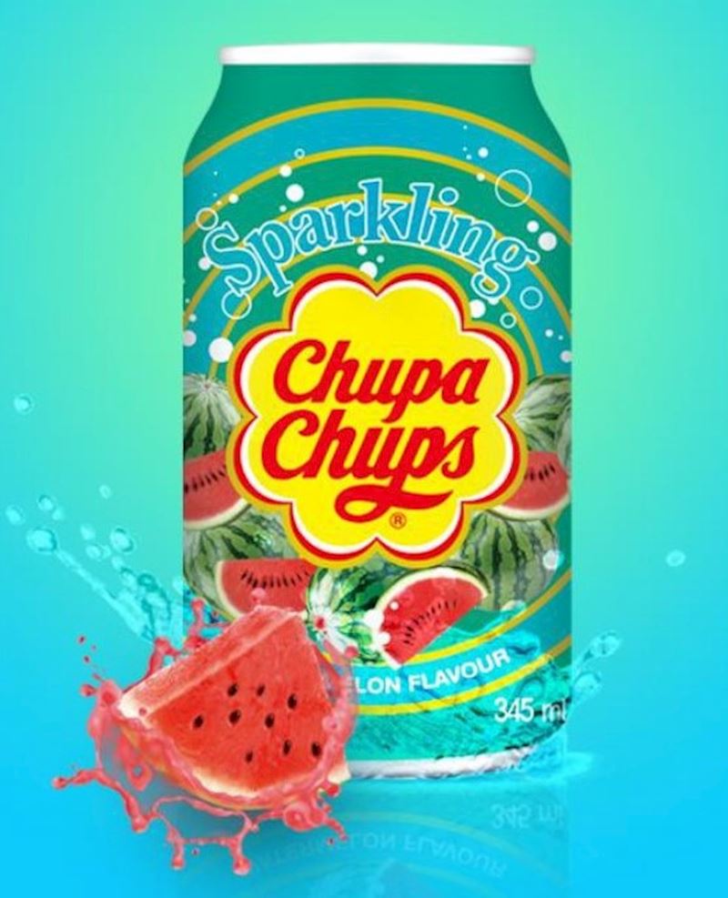 Chupa Chups Watermelon Flavour Can - Olleke Wizarding Shop Amsterdam