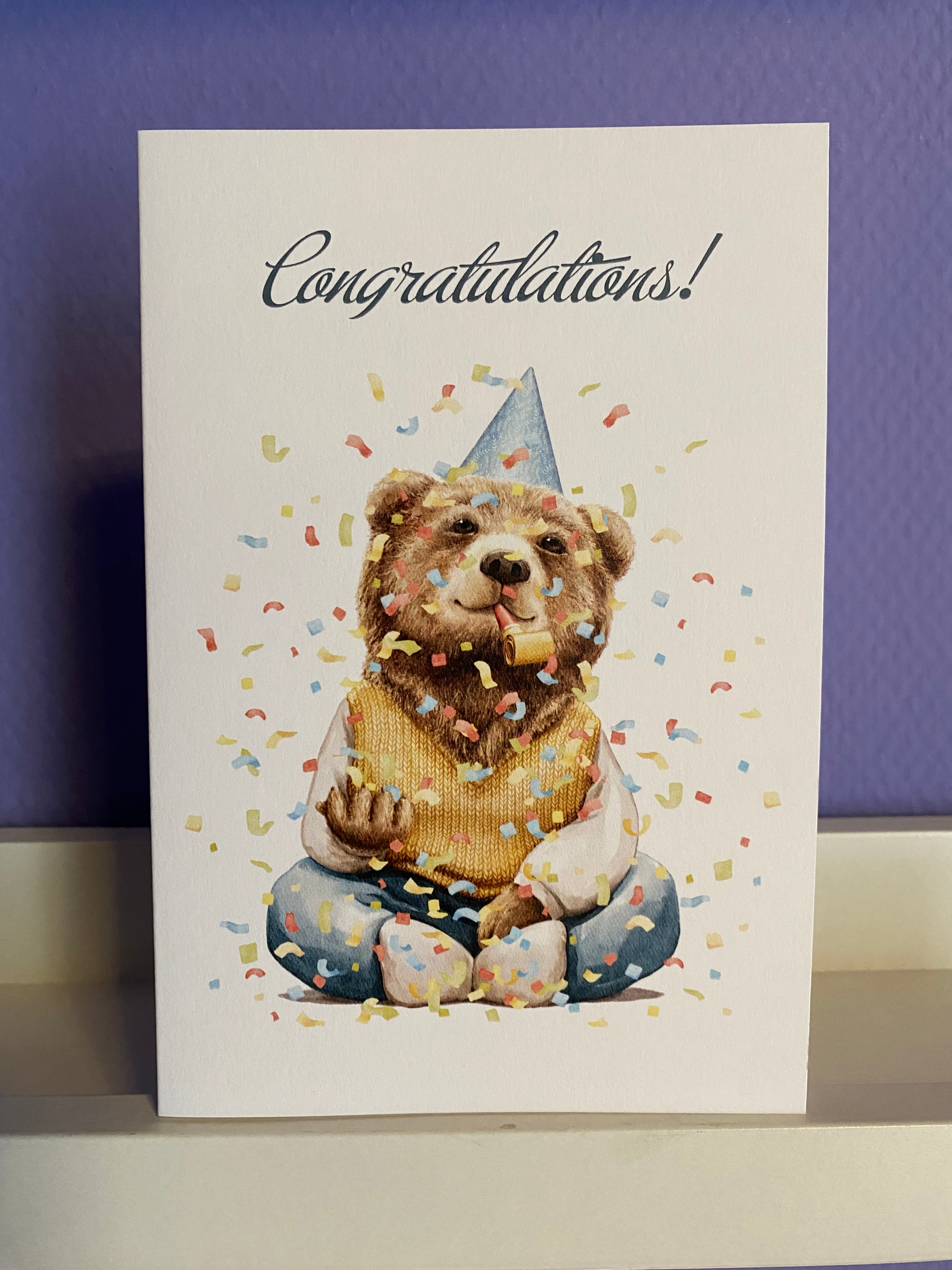 Congratulations! Greeting card - Olleke Wizarding Shop Amsterdam