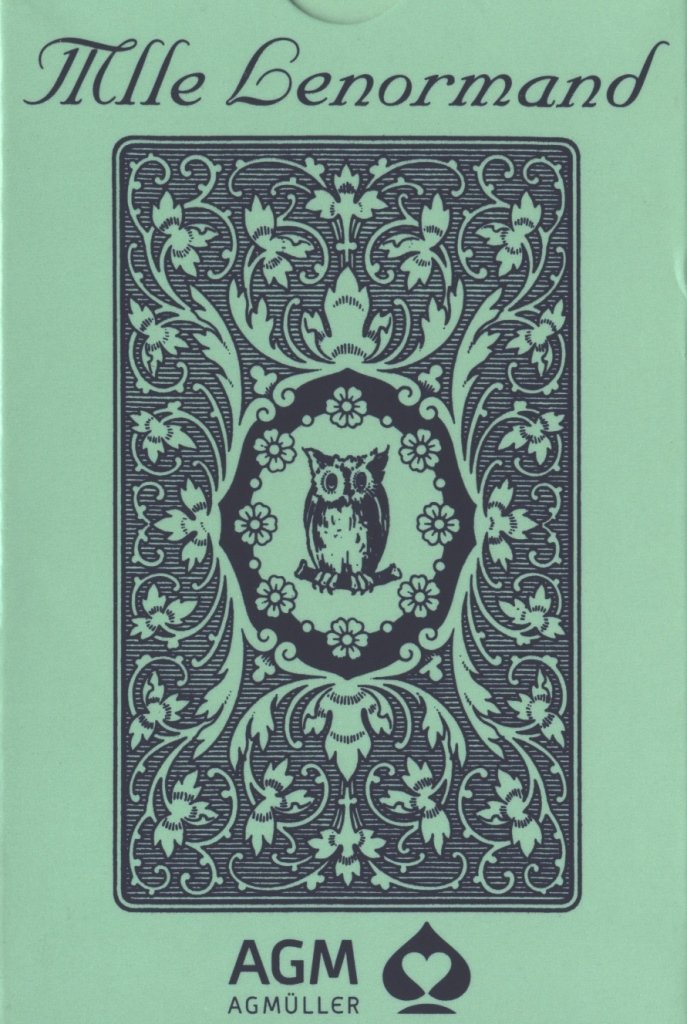 Mlle Lenormand Blue Owl (with symbols), English Edition - Olleke Wizarding Shop Amsterdam