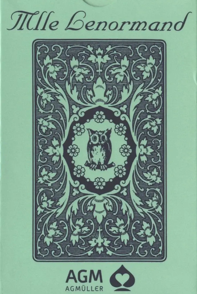 Mlle Lenormand Blue Owl (with symbols), English Edition - Olleke Wizarding Shop Amsterdam