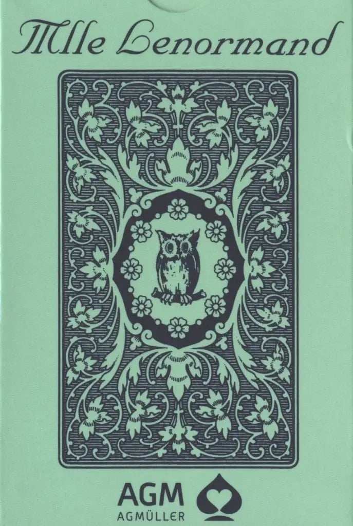 Mlle Lenormand Blue Owl (with symbols), English Edition - Olleke Wizarding Shop Amsterdam