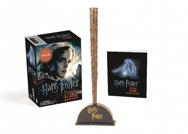 Harry potter hermione's wand with sticker kit : lights up!
