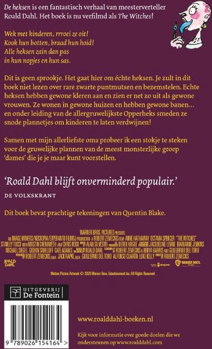 The Witches filmeditie van de heksen - Olleke Wizarding Shop Amsterdam