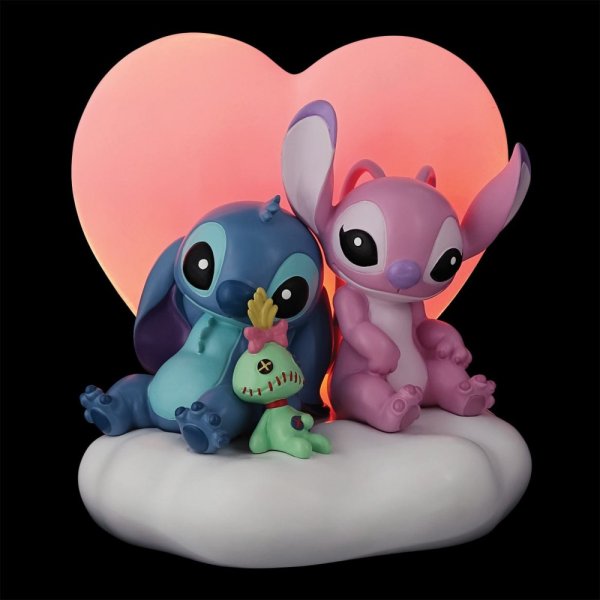 Light up Stitch and Angel Scene - Olleke Wizarding Shop Amsterdam