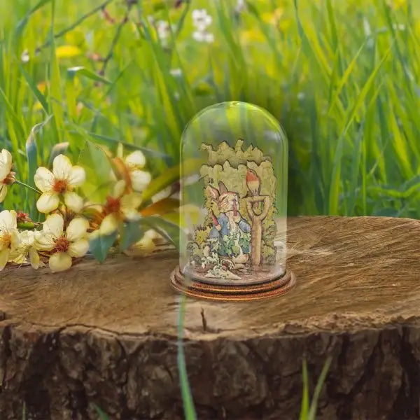 Peter Rabbit with Radishes Wooden Figurine - Olleke Wizarding Shop Amsterdam