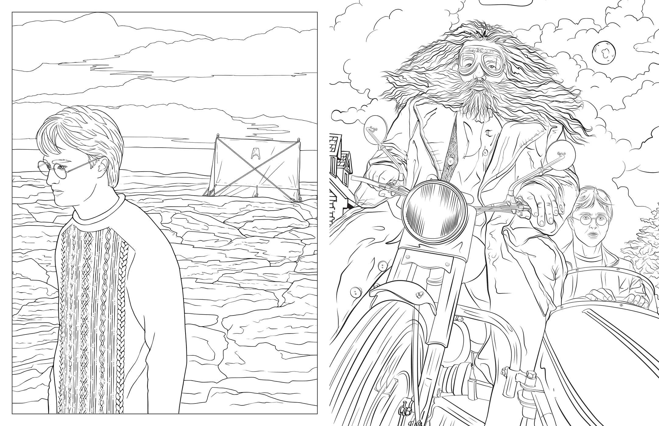 Harry Potter: Travels Through the Wizarding World: An Official Coloring Book - Olleke Wizarding Shop Amsterdam