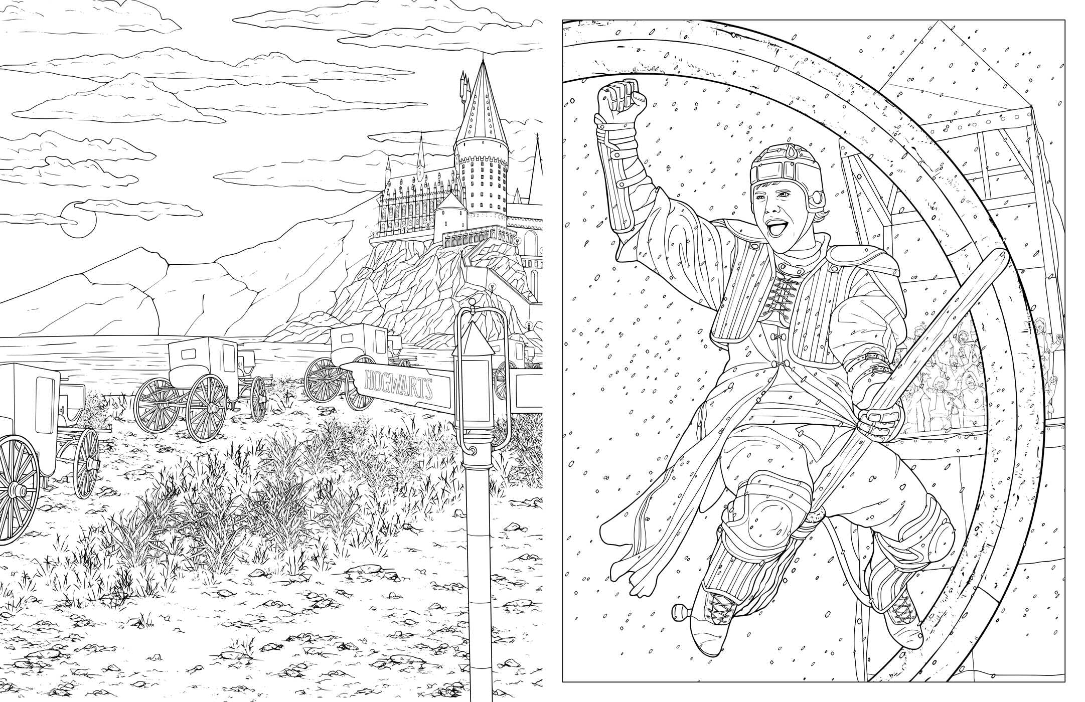 Harry Potter: Travels Through the Wizarding World: An Official Coloring Book - Olleke Wizarding Shop Amsterdam