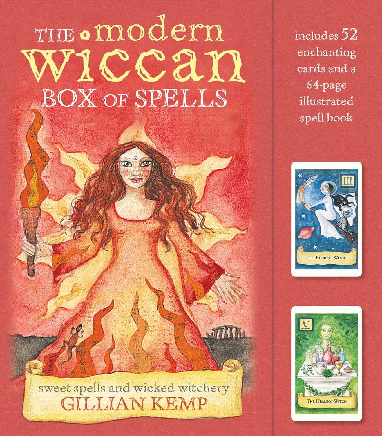 The Modern Wiccan Box of Spells: Includes 52 enchanting cards and a 64-page illustrated spell book - Olleke Wizarding Shop Amsterdam