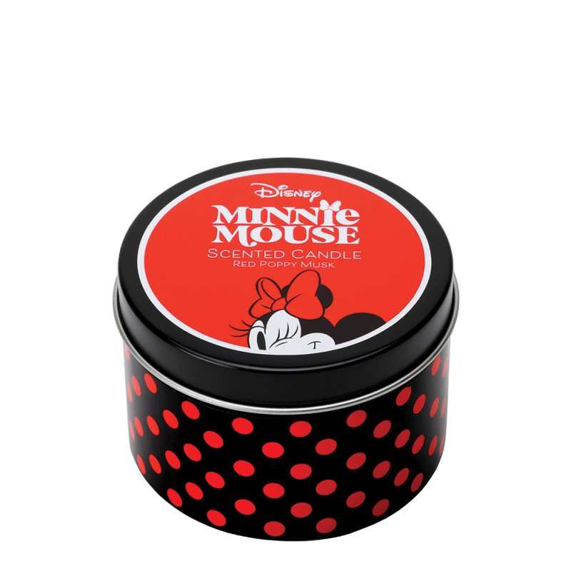 Minnie Red Poppy Musk Tin Candle by Disney Home Fragrance