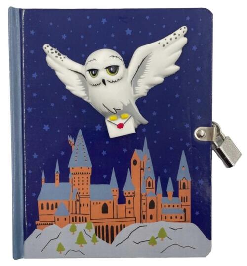 Harry Potter: Hedwig Squishy Lock & Key Diary - Olleke Wizarding Shop Amsterdam