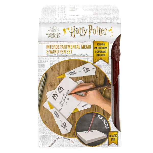 Harry Potter Interdepartmental Memo and Wand Pen Set