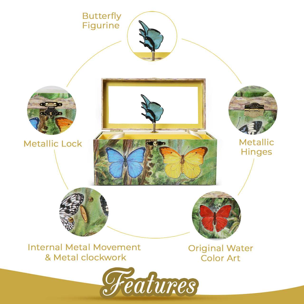 Butterfly Jewelry Box - Olleke Wizarding Shop Amsterdam