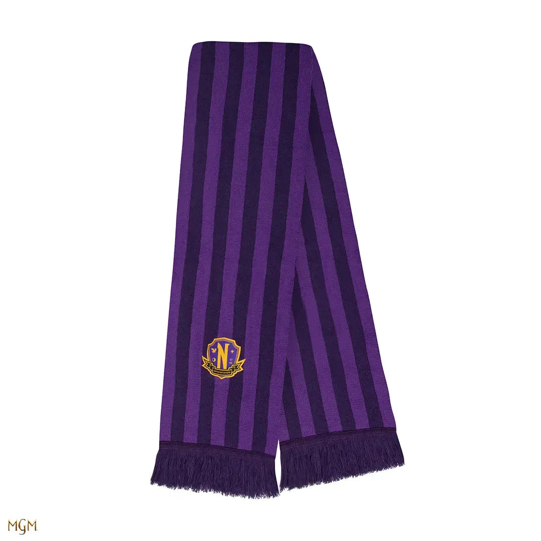 Wednesday Scarf Nevermore Academy purple - Olleke Wizarding Shop Amsterdam