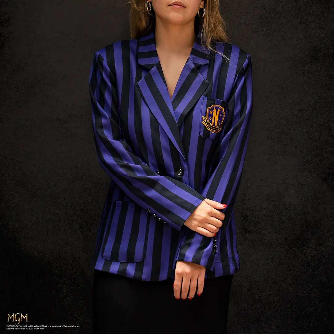 Wednesday Blazer Nevermore Academy purple