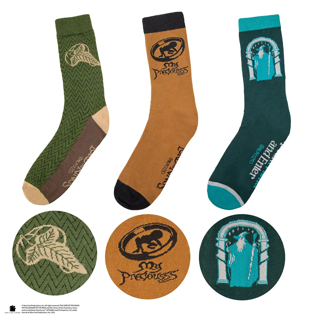 Lord of The Rings Set of 3 socks - Olleke Wizarding Shop Amsterdam
