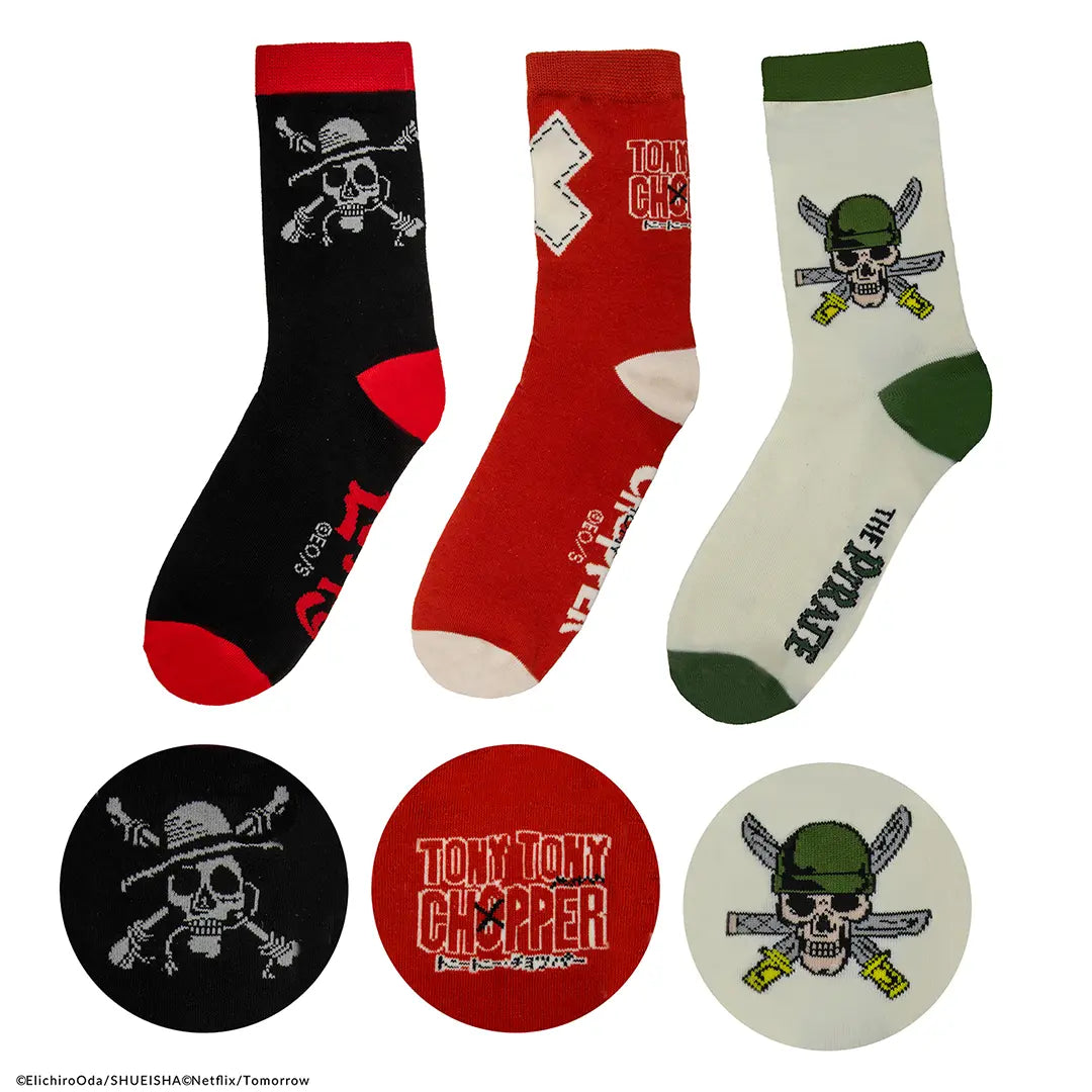One Piece Set of 3 Pairs of Socks - Olleke Wizarding Shop Amsterdam