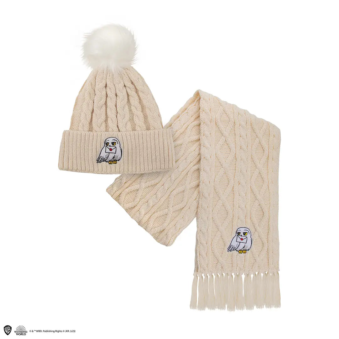 Harry Potter Set beanie and scarf Hedwig - Olleke Wizarding Shop Amsterdam
