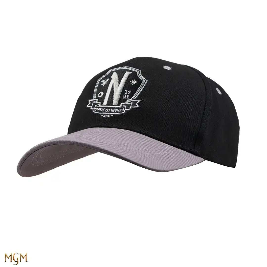 Wednesday Baseball Cap Nevermore Academy grey - Olleke Wizarding Shop Amsterdam