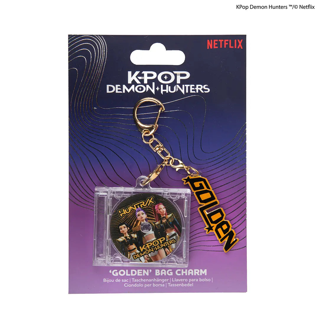 KPop Demon Hunters Charm keychain Golden - Huntr/x