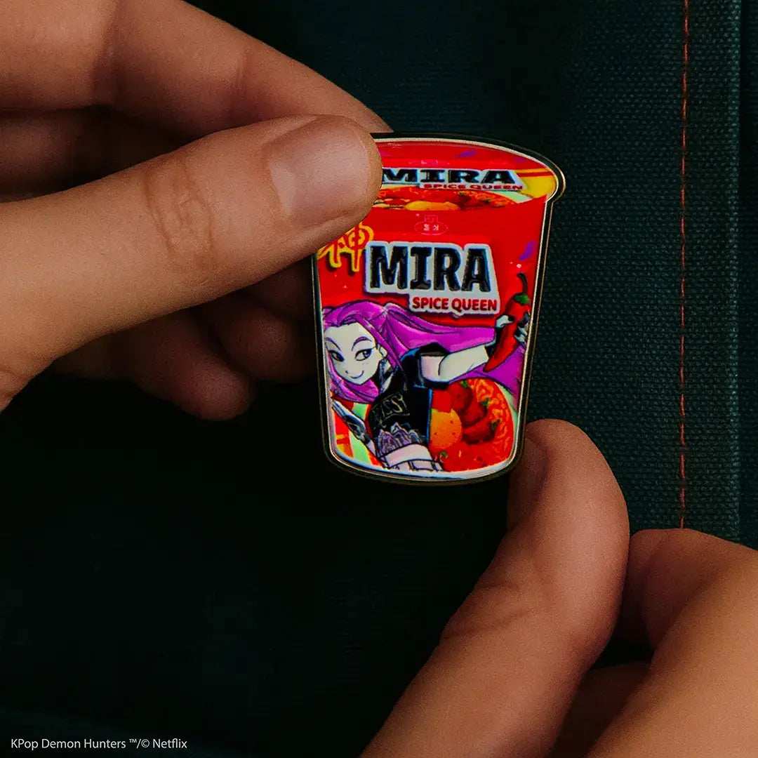 KPop Demon Hunters Pin badge - Mira Spice Queen Noodles - Olleke Wizarding Shop Amsterdam