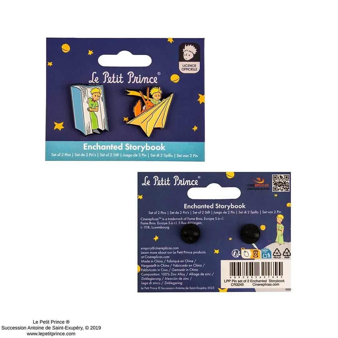 The Little Prince Set of 2 pins Enchanted Storybook - Olleke Wizarding Shop Amsterdam