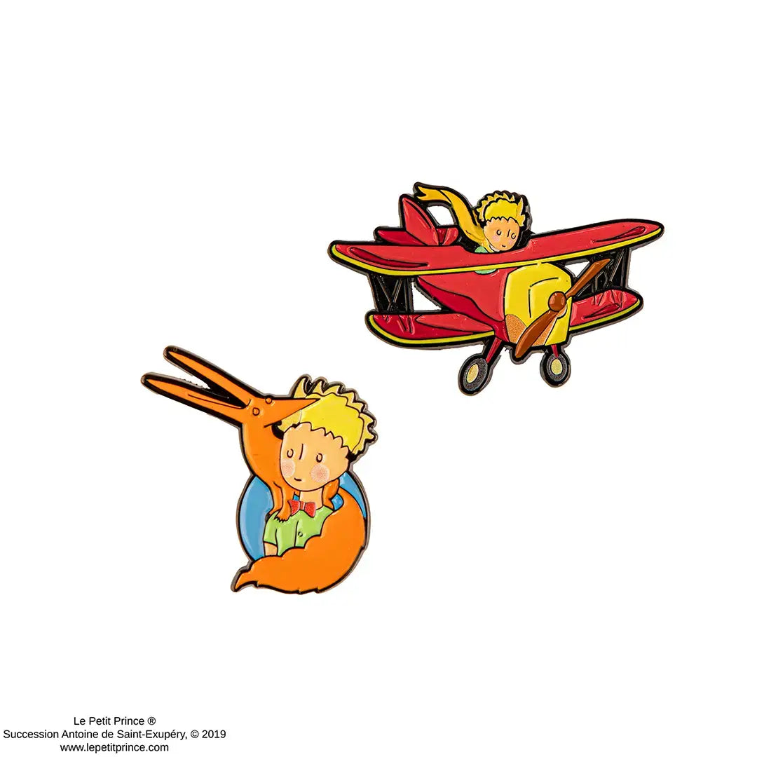 The Little Prince Set of 2 pins Aviator’s adventure - Olleke Wizarding Shop Amsterdam