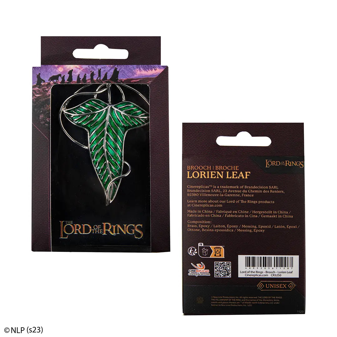 The Lord of the Rings Elven leaf brooch - Olleke Wizarding Shop Amsterdam