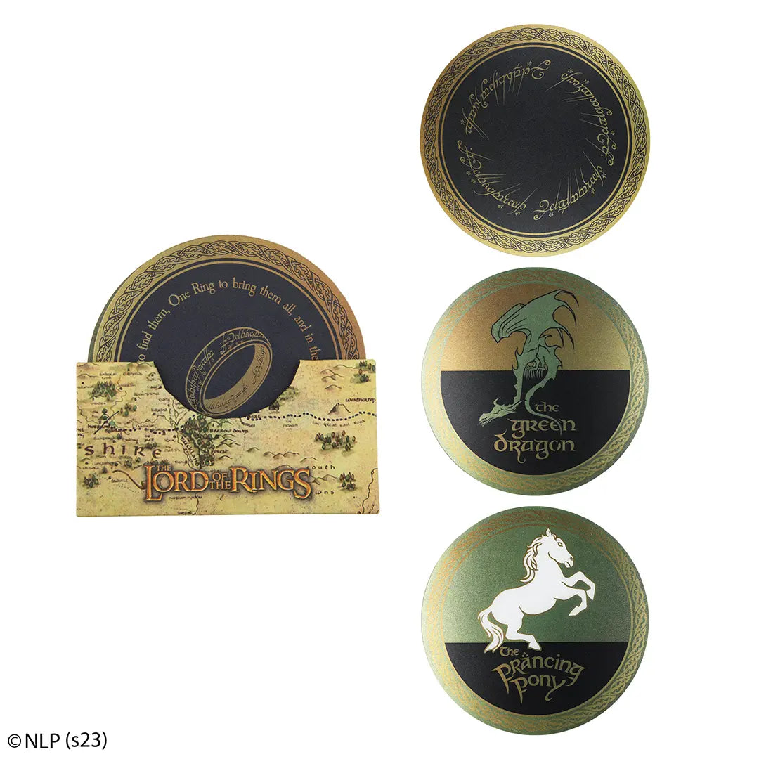 Lord of the Rings Set of 4 Coasters - Olleke Wizarding Shop Amsterdam