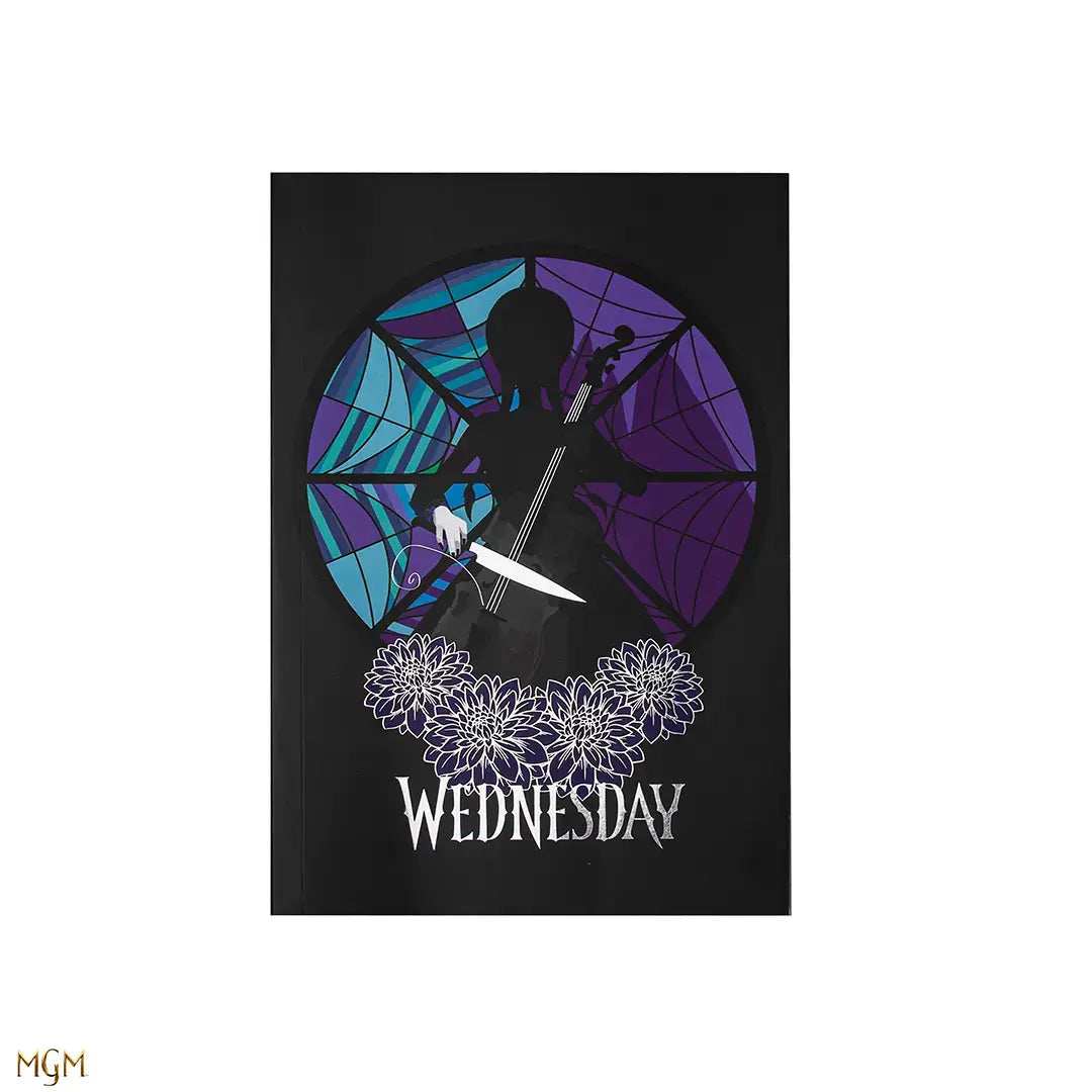 Wednesday Soft cover notebook Wednesday and cello - Olleke Wizarding Shop Amsterdam