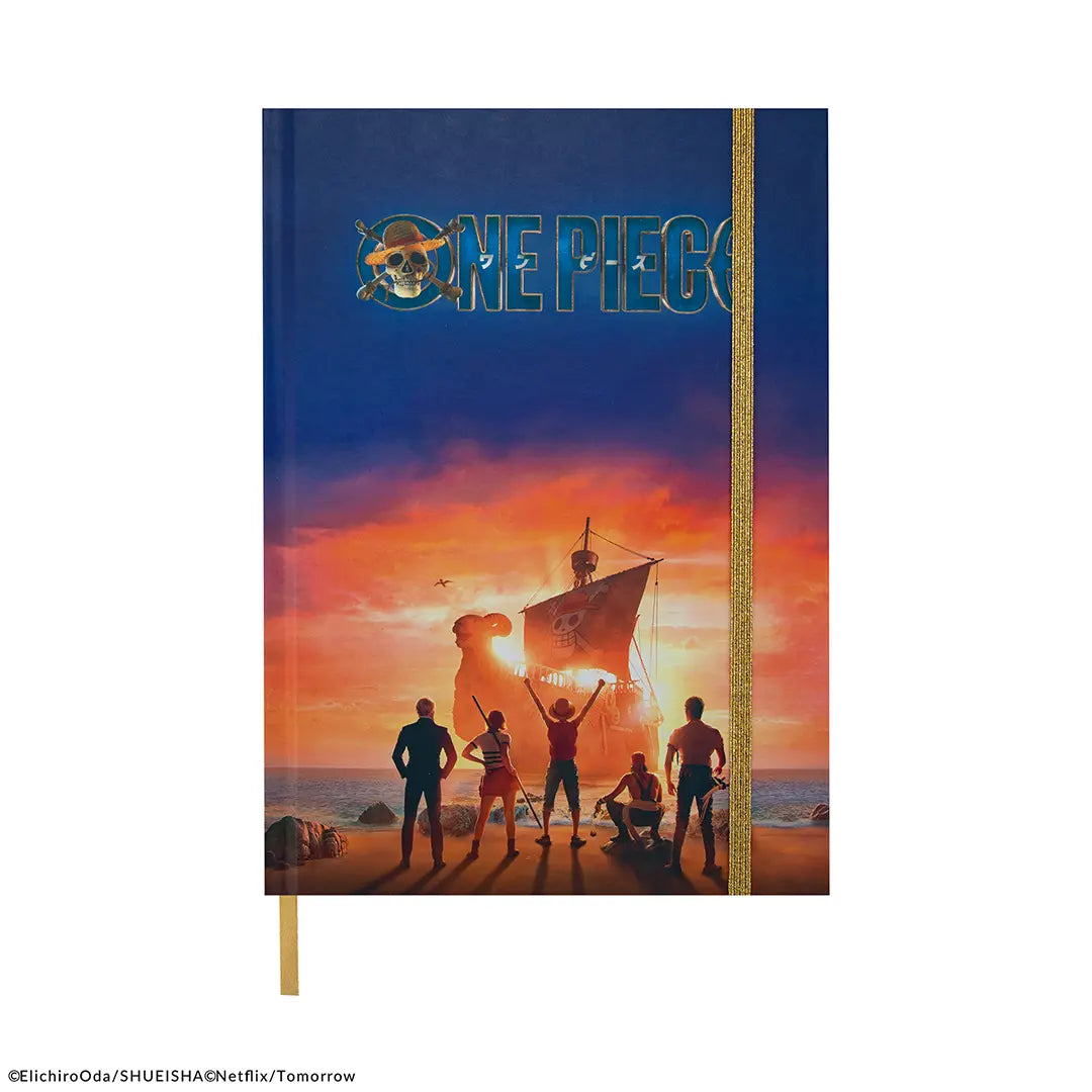 One Piece Hard cover notebook Sunset boat - Olleke Wizarding Shop Amsterdam