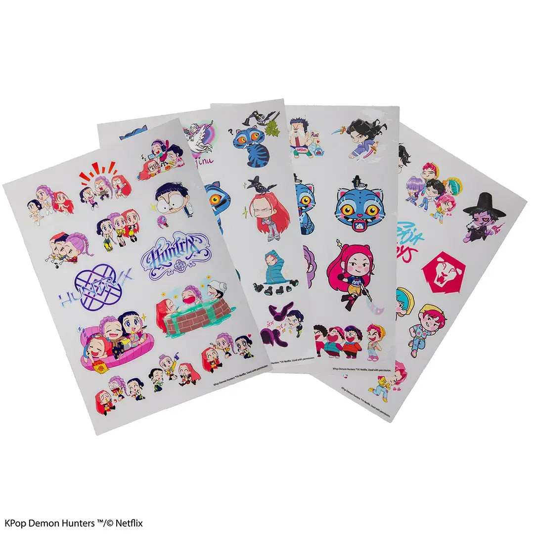 KPop Demon Hunters Set of 36 stickers logo and items - Olleke Wizarding Shop Amsterdam