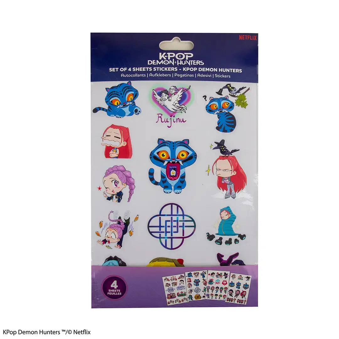 KPop Demon Hunters Set of 36 stickers logo and items - Olleke Wizarding Shop Amsterdam