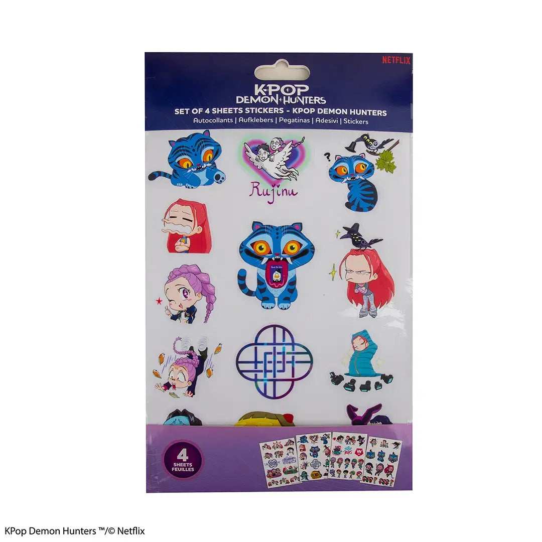 KPop Demon Hunters Set of 36 stickers logo and items - Olleke Wizarding Shop Amsterdam