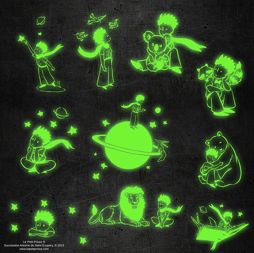 The Little Prince Glow in the dark Stickers