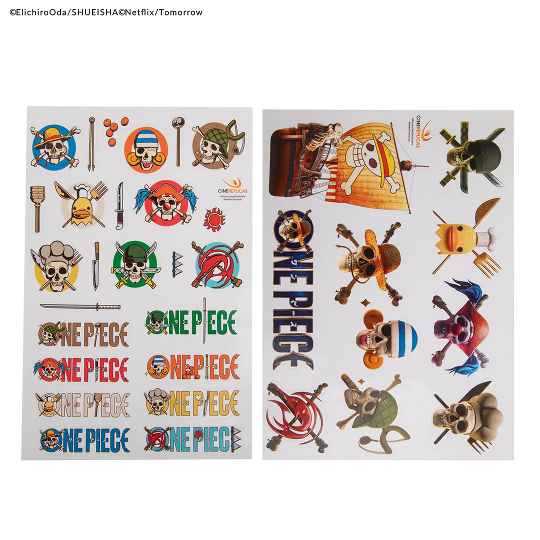 One Piece Set of 36 stickers logo and items - Olleke Wizarding Shop Amsterdam